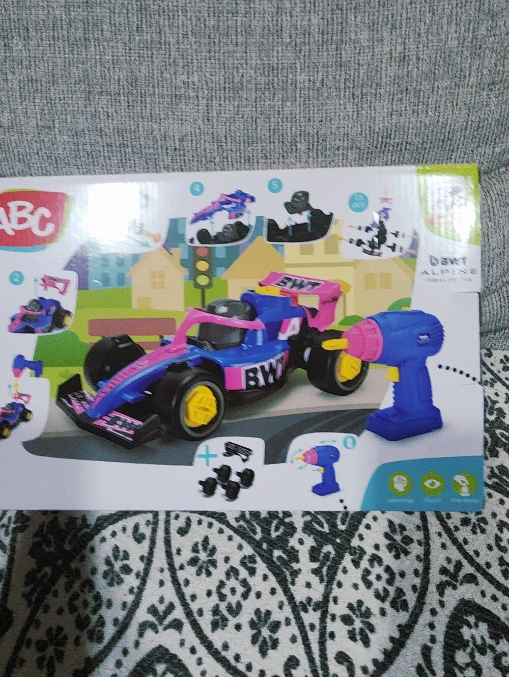 Build-A-Formula Racer Toy - BWT Blue & Pink